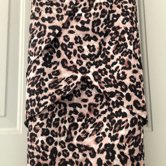 Silk leopard print cocktail dress - Picture 5 of 5
